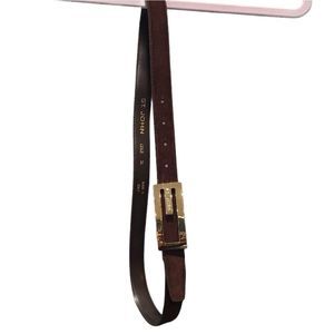 St. John Italian Leather Brown Suede Belt SJ85